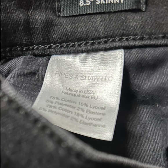 VERONICA BEARD Brooke 8.5" Rise Five-Pocket Skinny Jeans, Black, Size 26 - Picture 10 of 10